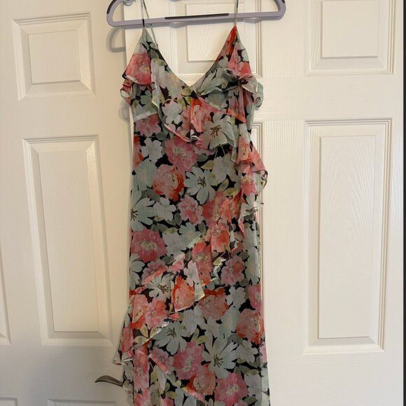 🌸 ZARA Floral Ruffle Dress – Size Small 🌸 - Picture 3 of 8
